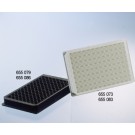 MICROPLATE, 96 WELL, PS, F-BOTTOM(CHIMNEY WELL), TC, BLACK, STERILE, PCT C/ 10UN - Ref. 655079-PCT / GREINER